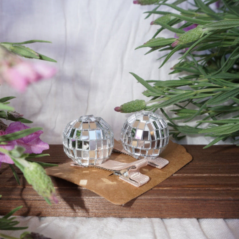 Disco Ball Hair Clips