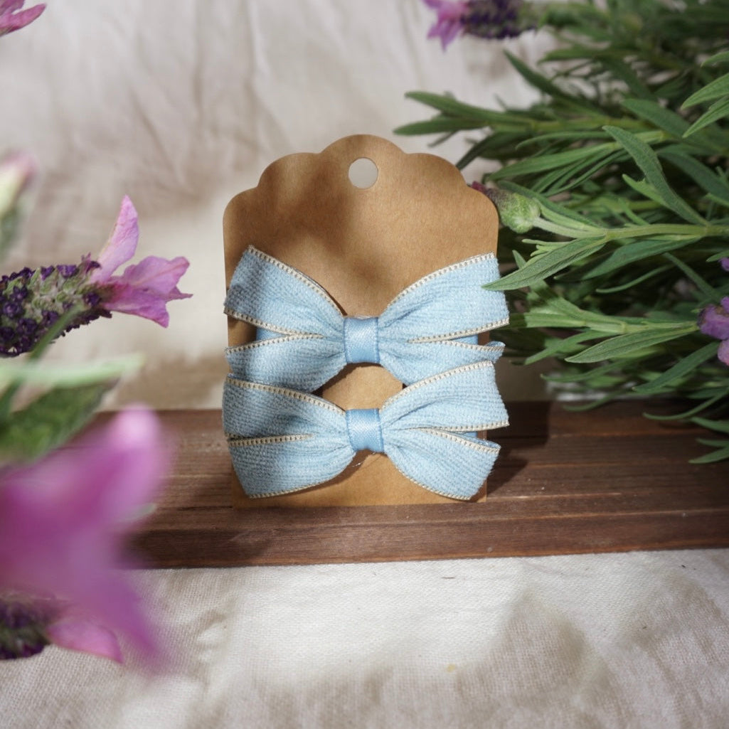 Elegant Solid Color Hair Bows