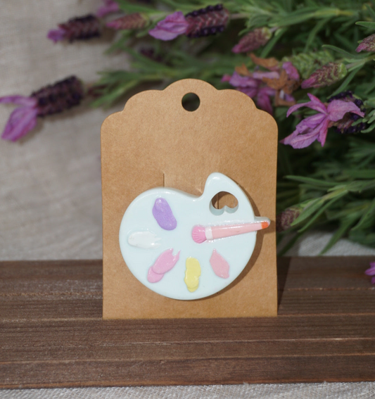 Paint Palette Hair Clip