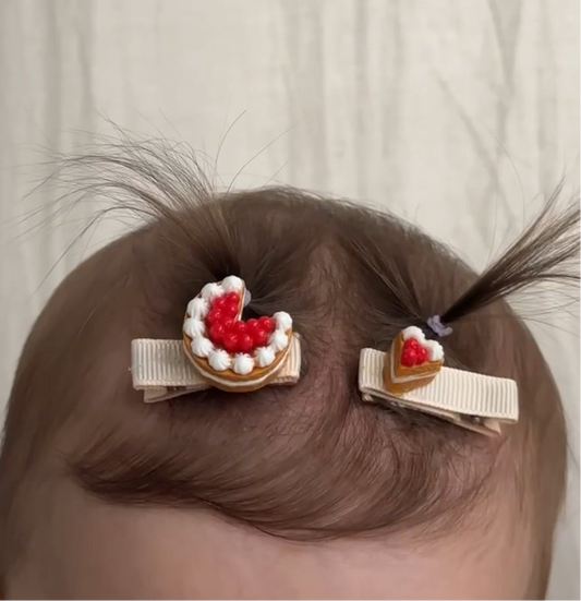 Strawberry Shortcake Hair Clips