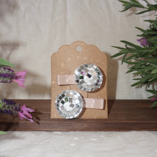 Disco Ball Hair Clips