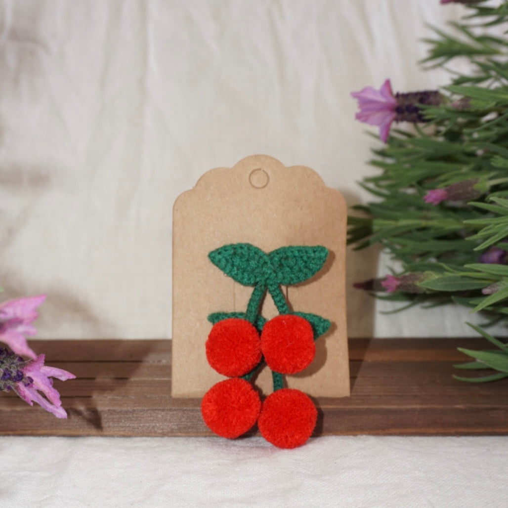 Cherry Hair Clips