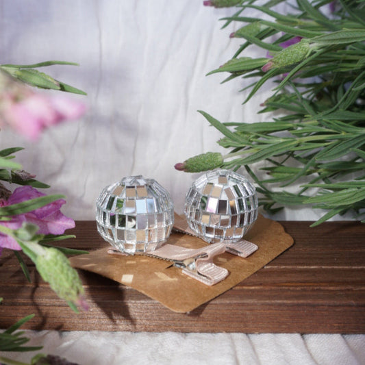 Disco Ball Hair Clips