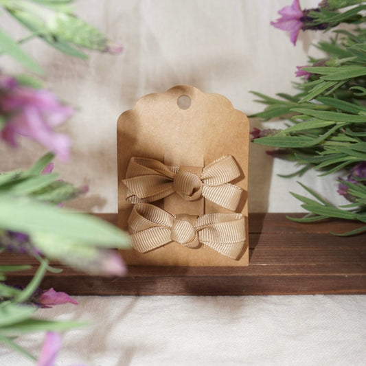 Toffee Glow Bows