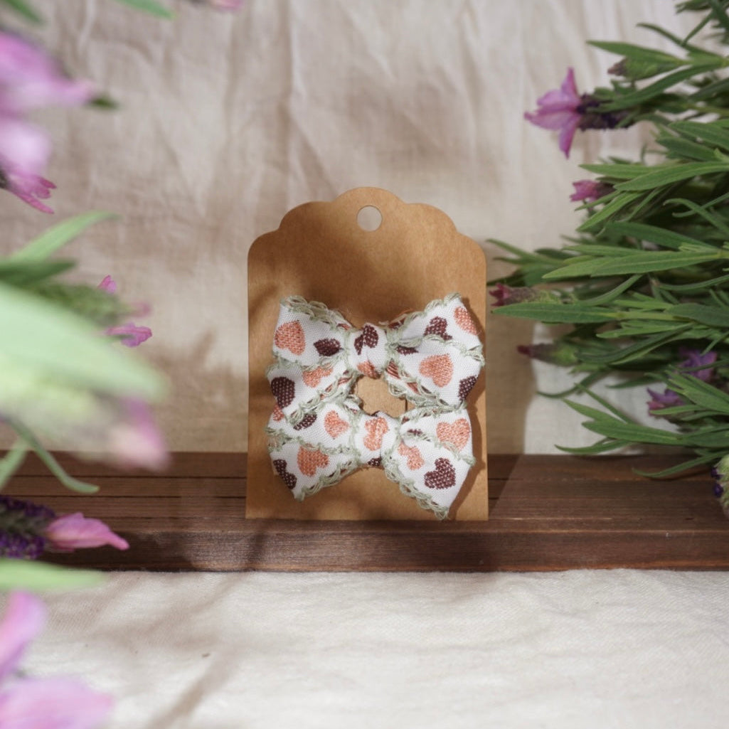 Vintage Floral Hair Bows