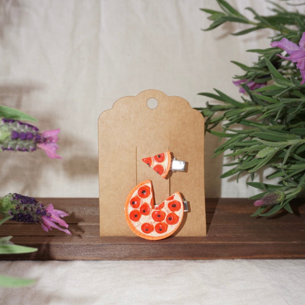 Apple Pie Hair Clips